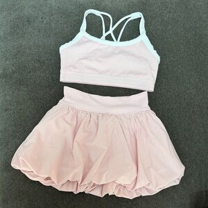 Pink Abercrombie kids athletic set
